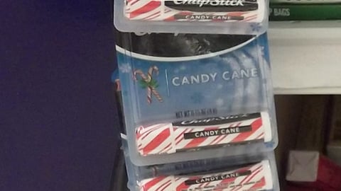ChapStick 'Holiday Flavors' Merchandising Strip