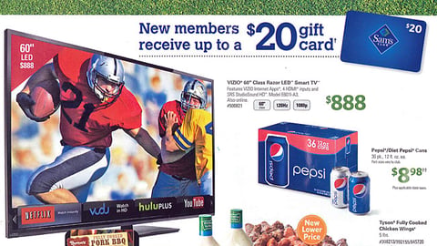 Sam's Club 'Score Big Savings' Insert Front Page