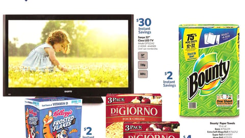 Sam's Club 'Instant Savings' Insert Cover