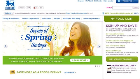 Food Lion Clorox 'Scents of Spring' Carousel Ad