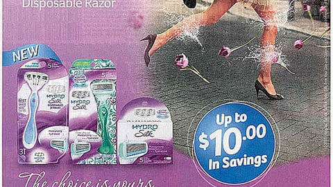 Schick Hydro Silk 'Surprising Hydration' FSI