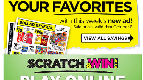 Dollar General Knorr 'Scratch & Win' Email Ad