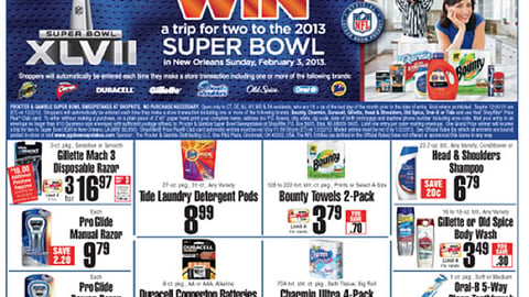 ShopRite P&G Super Bowl Sweeps Feature