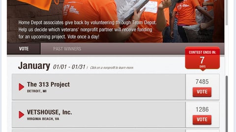 Home Depot 'Aprons in Action' Facebook Tab