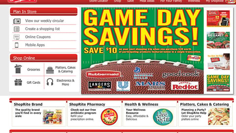ShopRite 'Game Day Savings' Carousel Ad