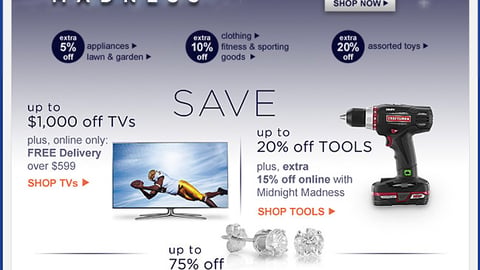 Sears 'Ultimate Football Experience' Email Ad