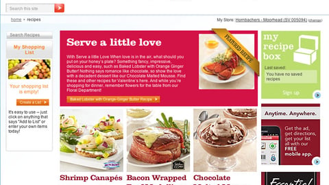 Hornbacher's Valentine's Day Recipes Page