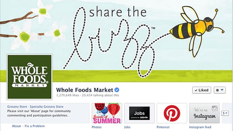 Whole Foods 'Share the Buzz' Facebook Graphic