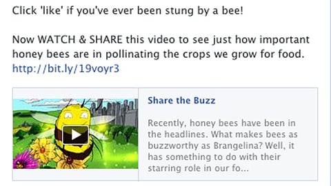 Whole Foods 'Share the Buzz' Facebook Update