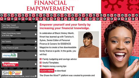 Kmart 'Share the Word' Landing Page