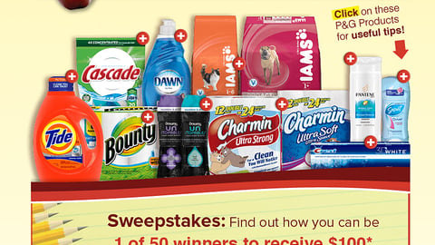 P&G Shaw's 'Back to School Savings' Home Page