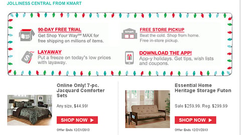 Kmart 'Ship Your Bloomers' Email Ad
