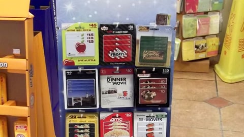 ShopRite Holiday Gift Cards Incentive Floorstand