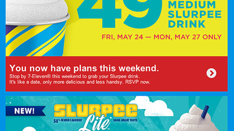 7-Eleven 'Slurpee Days' Email