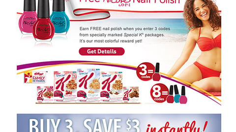 Special K Kroger 'Kellogg's Family Rewards' Email Ad