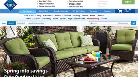 Sam's Club 'Spring into Savings' Carousel Ad