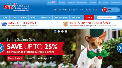 PetSmart 'Spring Savings Sale' Carousel Ad