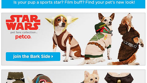 Petco 'Star Wars' Email Ad