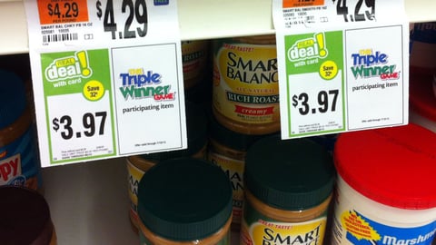 Stop & Shop 'Triple Winner' Price Labels