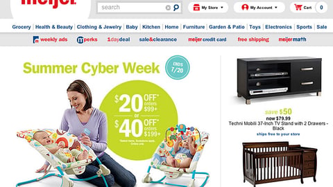 Meijer 'Summer Cyber Week' Leaderboard Ad