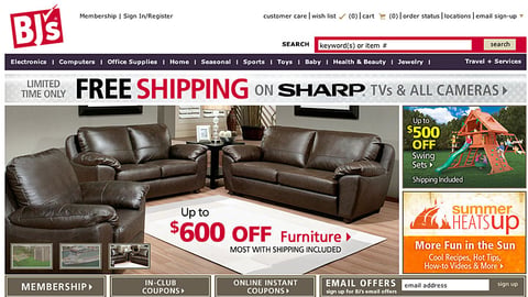 BJ's 'Summer Heats Up' Display Ad