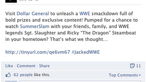 Doritos Dollar General 'SummerSlam' Facebook Update