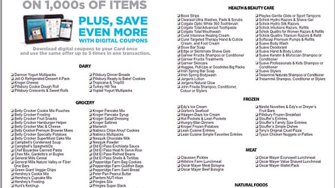 Kroger 'Super Sale' Shopping List