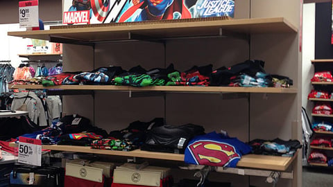 Sears Superhero Apparel Merchandising