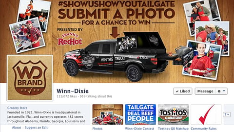 Winn-Dixie Frank's RedHot 'Tailgate' Facebook Cover