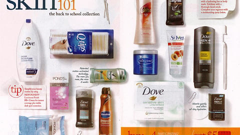 Unilever Target 'Skin 101' FSI