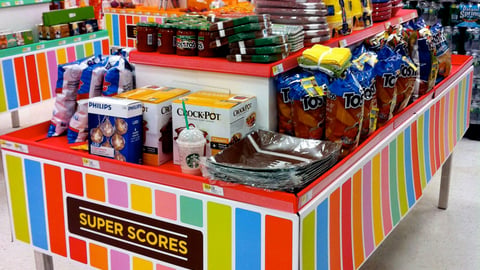 Target 'Super Scores' Display