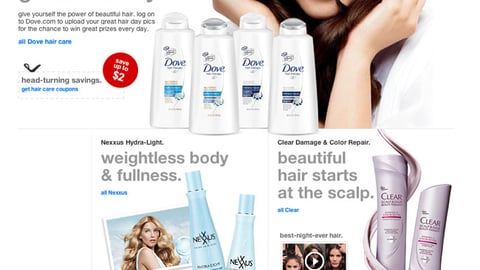 Target.com Unilever Hair Care Showcase 