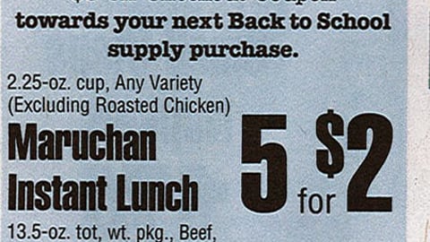 ShopRite Maruchan 'School Supplies' Feature