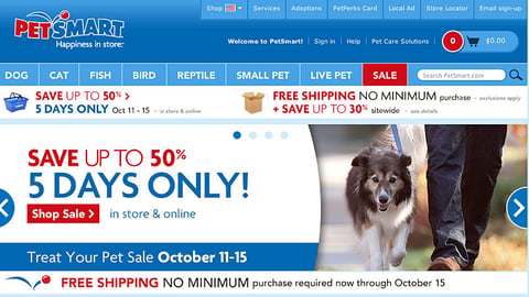 PetSmart 'Treat Your Pet' Carousel Ad