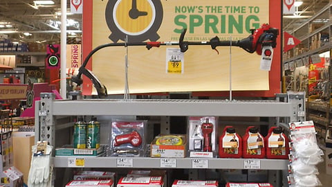Lowe's Troy-Bilt 'Now's the Time to Spring' Endcap