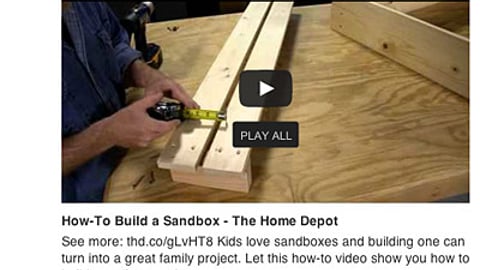 Home Depot 'Sandbox' Tweet