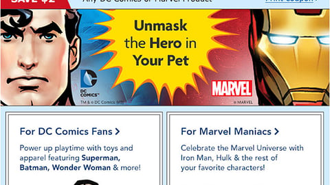 PetSmart 'Unmask the Hero' Email