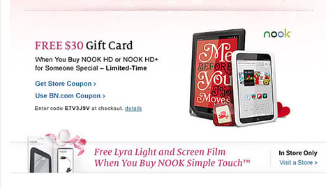 Barnes & Noble Valentine's Day Email