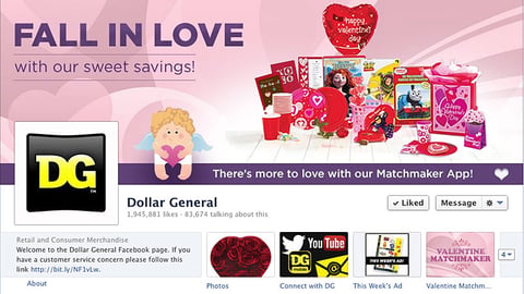 Dollar General 'Sweet Savings' Facebook Banner