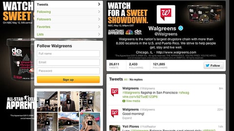 Walgreens 'All-Star Celebrity Apprentice' Twitter Skin