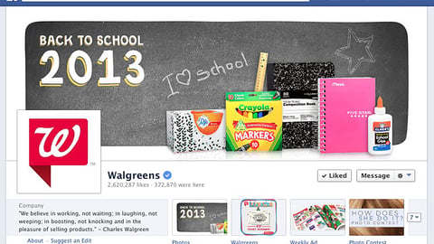 Walgreens Multi-Brand Back-to-School Facebook Image