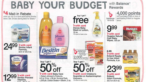 Walgreens 'Baby Your Budget' Feature