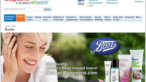 Walgreens Boots Landing Page