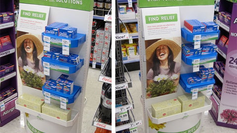 Claritin Walgreens 'Allergy Relief' Floorstand