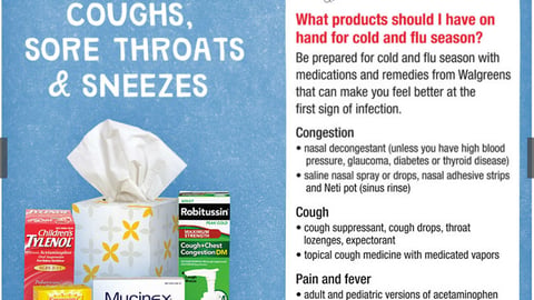 Walgreens 'Cold and Flu' Coupon Book Feature