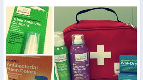 Walgreens 'First Aid Case' Facebook Update