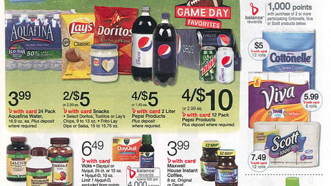 Walgreens PepsiCo 'Game Day Favorites' Feature