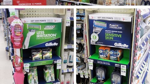 Gillette Walgreens Aisle Archway