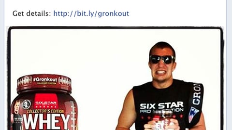 Walgreens Six Star '#Gronkout' Facebook Update