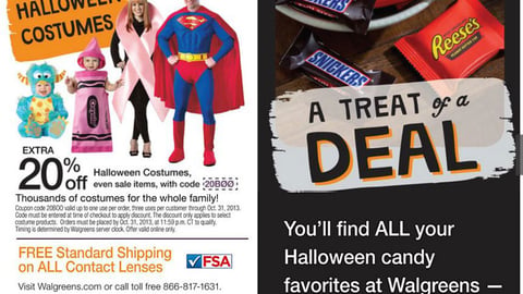 Walgreens Halloween Coupon Book Feature